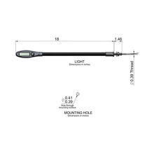 Load image into Gallery viewer, Cirrus Through The Bedhead LED Wall Light - line drawing.
