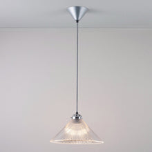 Load image into Gallery viewer, Conical Prismatic Pendant Light in Detail.
