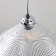 Load image into Gallery viewer, Conical Prismatic Pendant Light in Detail.
