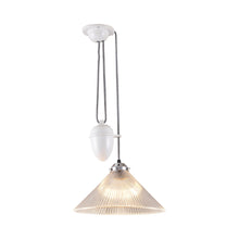 Load image into Gallery viewer, Conical Rise &amp; Fall Pendant Light.
