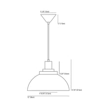 Load image into Gallery viewer, Cosmo Prismatic Pendant Light - line drawing.
