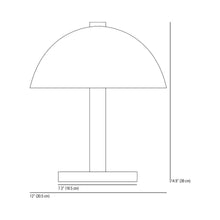 Load image into Gallery viewer, Cosmo Table Lamp - line drawing.

