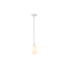 Load image into Gallery viewer, Drop One Pendant Light in Natural White Gloss (Small).
