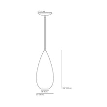Load image into Gallery viewer, Drop Zero Pendant Light - line drawing.
