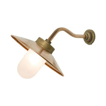 Load image into Gallery viewer, Exterior Bracket Indoor/Outdoor Wall Light in Frosted Glass/Reflector/Canted.
