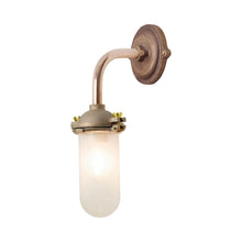 Load image into Gallery viewer, Exterior Bracket Indoor/Outdoor Wall Light in Frosted Glass/Ring and Swing Bolt/Right Angle.
