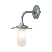 Load image into Gallery viewer, Exterior Bracket Light 1-Light Outdoor Wall Light in Frosted Glass/Right Angle (60W).

