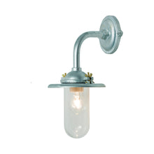 Load image into Gallery viewer, Exterior Bracket Light Indoor/Outdoor Galvanised Wall Light in Clear Glass/Reflector and Swing Bolt/Right Angle.
