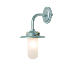 Load image into Gallery viewer, Exterior Bracket Light Indoor/Outdoor Galvanised Wall Light in Frosted Glass/Reflector and Swing Bolt/Right Angle.
