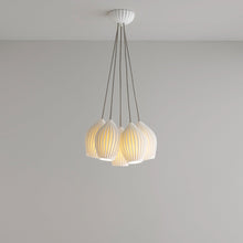 Load image into Gallery viewer, Fin Multi-Light Pendant Light in Detail.
