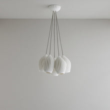 Load image into Gallery viewer, Fin Multi-Light Pendant Light in Detail.
