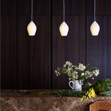 Load image into Gallery viewer, Fin Pendant Light in dining room.
