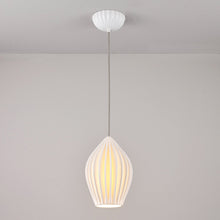 Load image into Gallery viewer, Fin Pendant Light in Detail.
