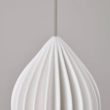 Load image into Gallery viewer, Fin Pendant Light in Detail.
