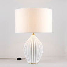 Load image into Gallery viewer, Fin Table Lamp in Detail.
