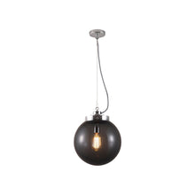 Load image into Gallery viewer, Globe Pendant Light in Anthracite/Chrome (Medium).
