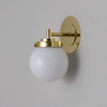 Load image into Gallery viewer, Globe Wall Light in Detail.
