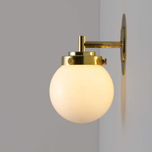 Load image into Gallery viewer, Globe Wall Light in Detail.
