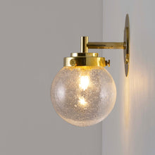 Load image into Gallery viewer, Globe Wall Light in Detail.
