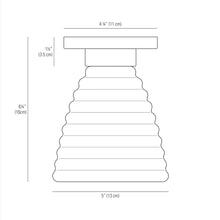 Load image into Gallery viewer, Hector Bibendum Flush Mount Ceiling Light - line drawing.
