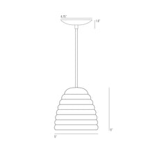 Load image into Gallery viewer, Hector Bibendum Pendant Light - line drawing.
