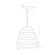 Load image into Gallery viewer, Hector Bibendum Pendant Light - line drawing.
