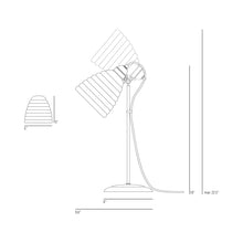 Load image into Gallery viewer, Hector Bibendum Table Lamp - line drawing.
