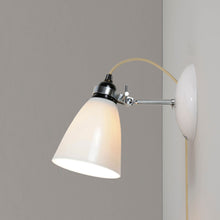 Load image into Gallery viewer, Hector Dome Plug-In Wall Light in Detail.
