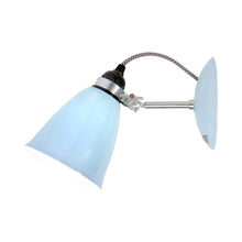 Load image into Gallery viewer, Hector Dome Wall Light in Light Blue (Medium/Without Switch).
