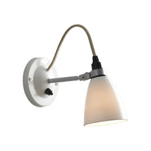 Load image into Gallery viewer, Hector Dome Wall Light in Natural White (Small/With Switch).
