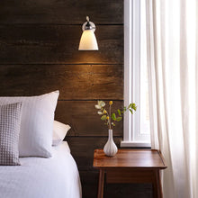 Load image into Gallery viewer, Hector Dome Wall Light in bedroom.
