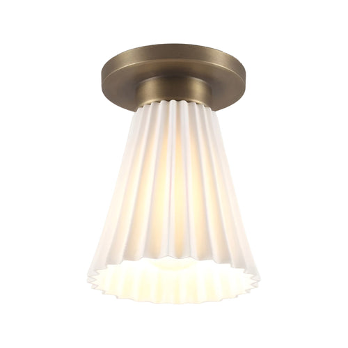 Hector Pleat Flush Mount Ceiling Light.