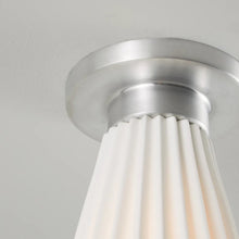 Load image into Gallery viewer, Hector Pleat Flush Mount Ceiling Light in Detail.
