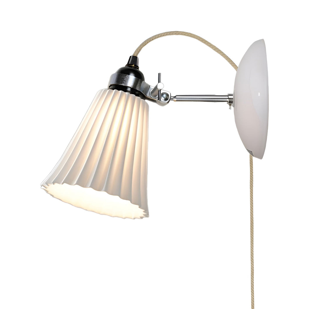 Hector Pleat Plug-In Wall Light.