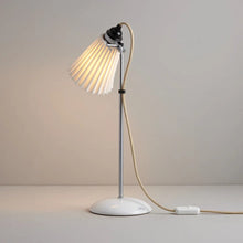 Load image into Gallery viewer, Hector Pleat Table Lamp in Detail.
