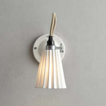 Load image into Gallery viewer, Hector Pleat Wall Light in Detail.
