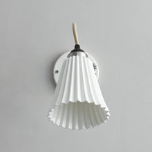 Load image into Gallery viewer, Hector Pleat Wall Light in Detail.
