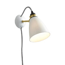 Load image into Gallery viewer, Hector Plug-In Wall Light in Grey.
