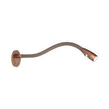 Load image into Gallery viewer, Jet Stream Escutcheon LED Wall Light in Anodised Bronze/Mushroom.
