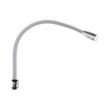 Load image into Gallery viewer, Jet Stream Over The Bedhead LED Wall Light in Clear Anodised/Off White.
