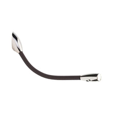 Load image into Gallery viewer, Jet Stream Surface Mount LED Wall Light in Polished Nickel/Chocolate Brown.
