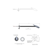 Load image into Gallery viewer, Maestro Escutcheon LED Wall Light - line drawing.
