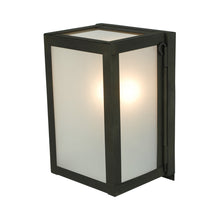 Load image into Gallery viewer, Miniature Box Wall Light in Frosted Glass.
