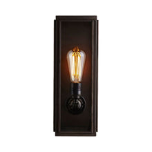 Load image into Gallery viewer, Narrow Box Wall Light in Externally Glazed/Clear Glass.
