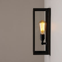 Load image into Gallery viewer, Narrow Box Wall Light in Detail.
