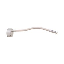 Load image into Gallery viewer, Nimbus LED Wall Light in Clear Anodised/Off White.

