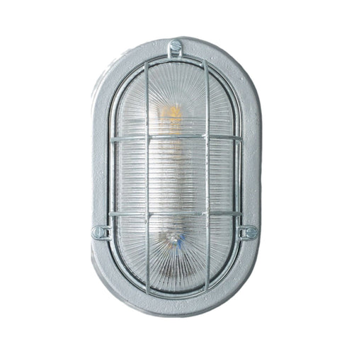 Oval Aluminium Indoor/Outdoor Wall Light.