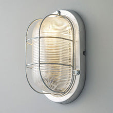 Load image into Gallery viewer, Oval Aluminium Indoor/Outdoor Wall Light in Detail.
