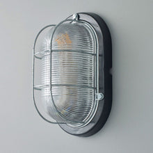 Load image into Gallery viewer, Oval Aluminium Indoor/Outdoor Wall Light in Detail.
