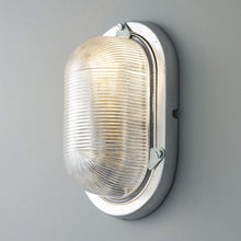 Load image into Gallery viewer, Oval Aluminium Indoor/Outdoor Wall Light in Detail.
